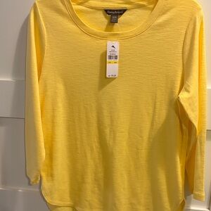 Tommy Bahama Women's Sunny Yellow Long Sleeve Tee